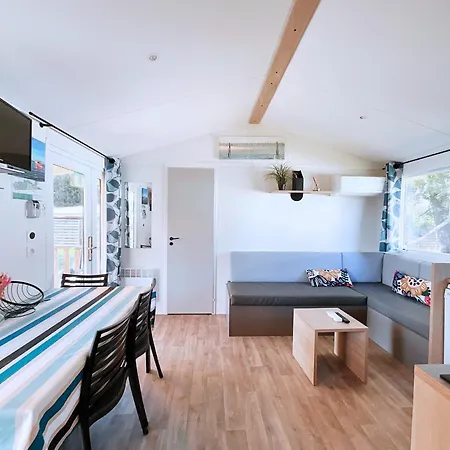 Le Ti Buch Mobilhome En 4 Etoiles Avec Terrasse Plancha Et Climatisation Kamp alanı La Teste-de-Buch