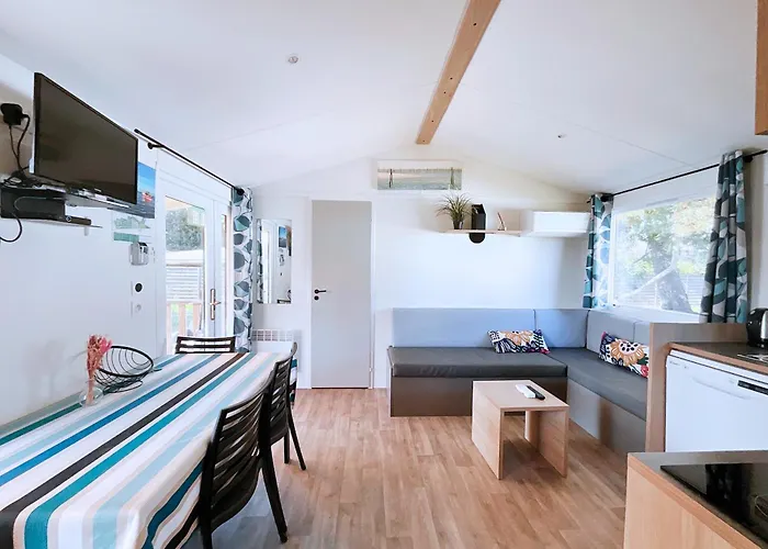 Le Ti Buch Mobilhome En 4 Etoiles Avec Terrasse Plancha Et Climatisation Camping La Teste-de-Buch