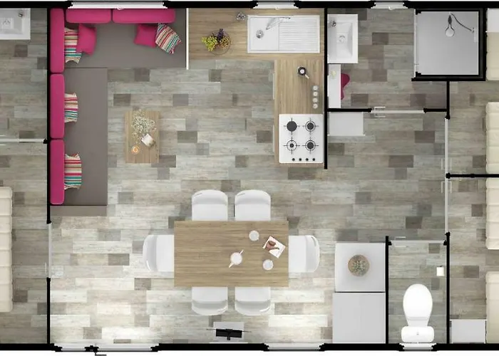 Le Ti Buch Mobilhome En 4 Etoiles Avec Terrasse Plancha Et Climatisation * La Teste-de-Buch